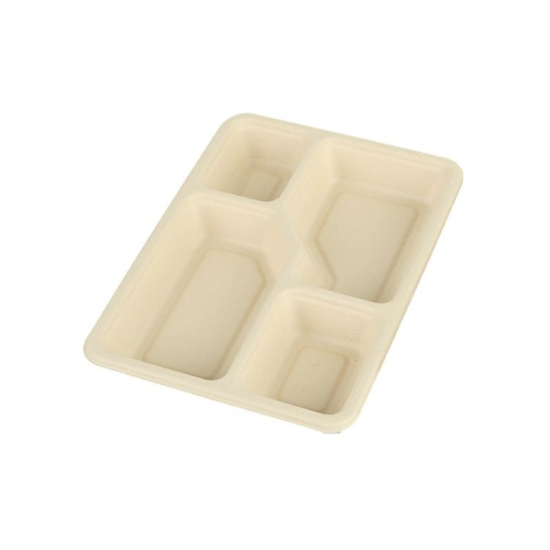 Caixa de Alimentos Descartável Biodegradável Compostável com Logotipo Personalizado Impressa Retangular Recipiente para Almoço Caixa de Almoço Cozinha Piquenique Caixa para Levar