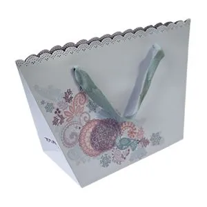 Design de Luxo Personalizado Logotipo Impresso Sacola de Papel Kraft para Presentes