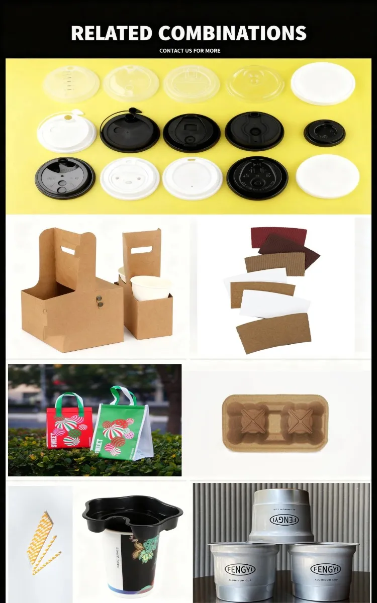 Levar Copos de Papel Descartáveis Personalizados Ecológicos da China para Bebidas Quentes e Frias Duplos e Simples Atacado com Tampas 4oz-16oz