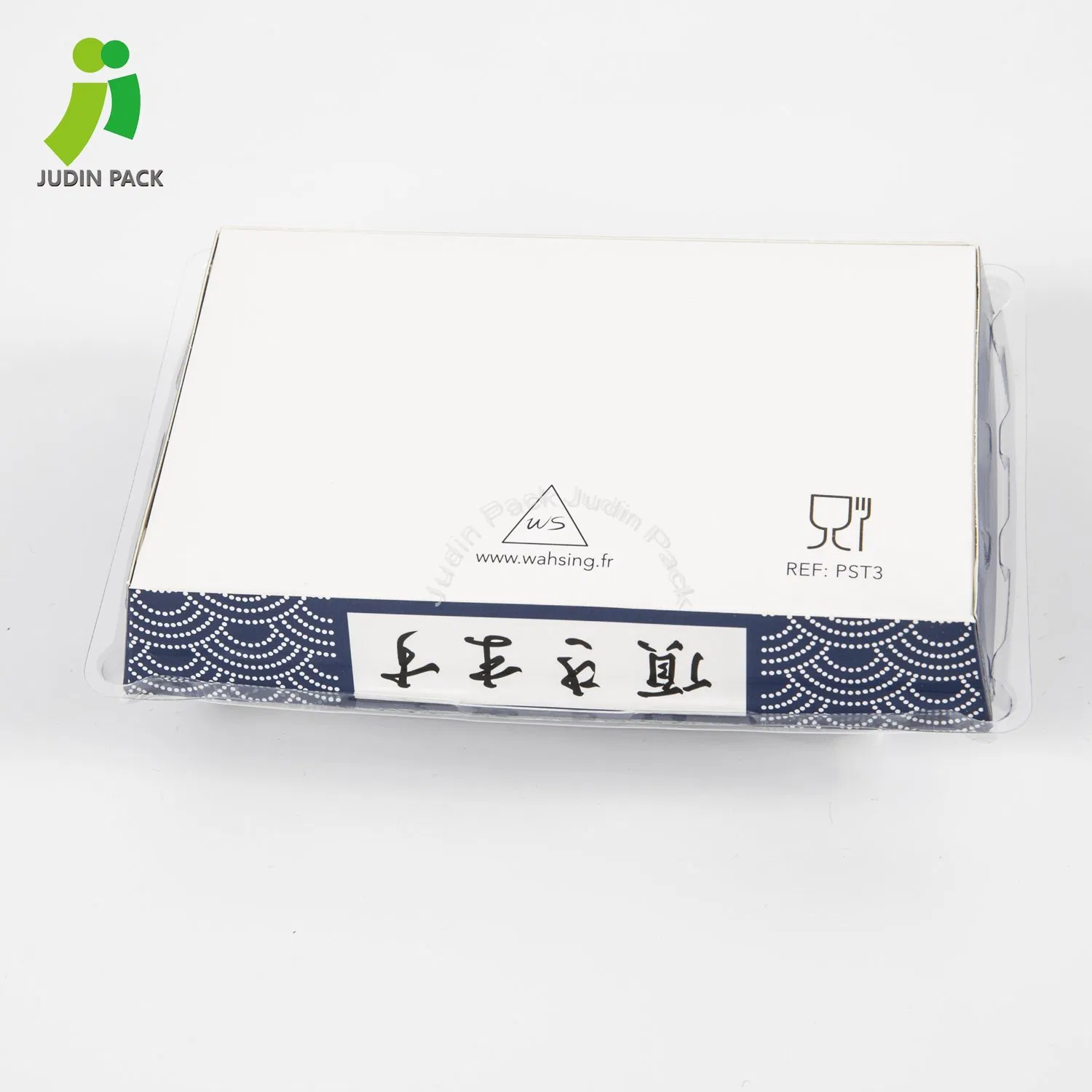 Bowl descartável para fast food, recipiente de papel kraft para embalagem de sushi