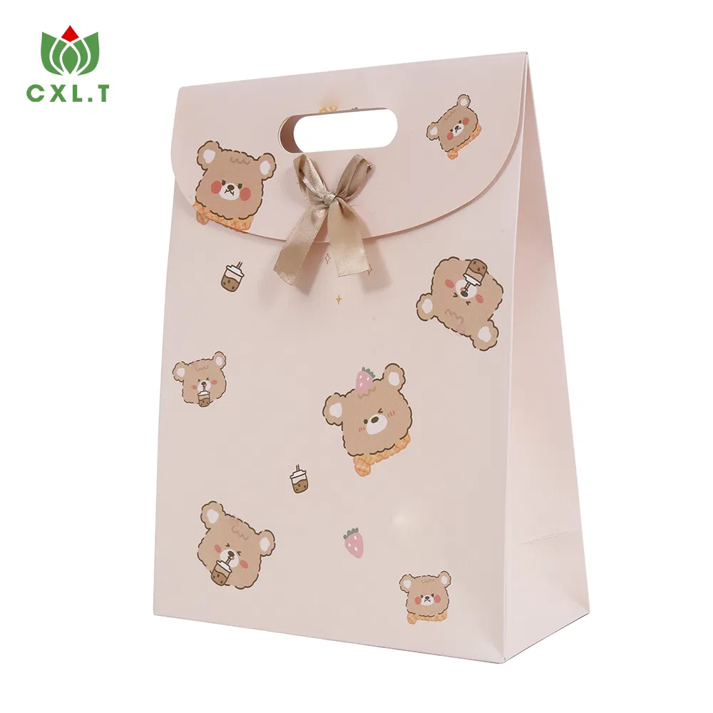 Tamanhos de Alça Personalizados Bolsas Ecológicas Embalagem de Presente Kraft para Sapatos Roupas Sacolas de Papel Reutilizáveis para Compras