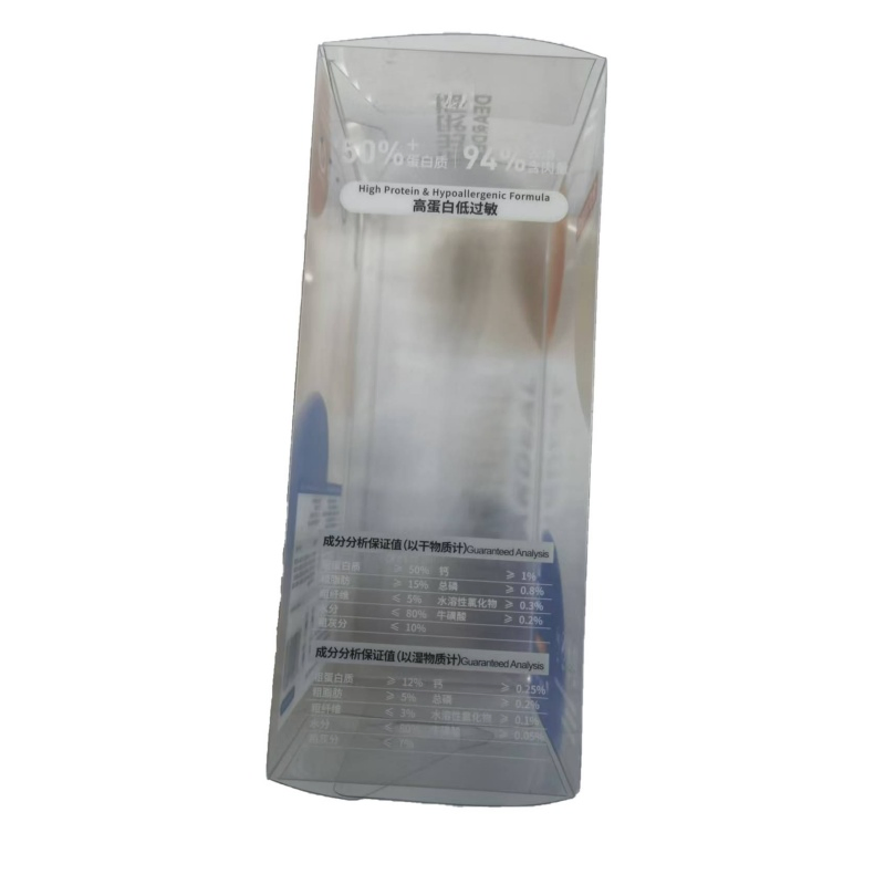 Embalagem plástica termoformada transparente e ecológica em PVC para exibição de alimentos no varejo