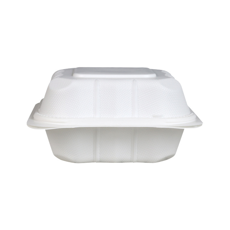 Caixa de Almoço para Viagem Descartável Estilo Americano 5.5*5.5 Polegada para Hambúrguer e Salada Caixa Grossa de Grau Alimentício para Fast Food