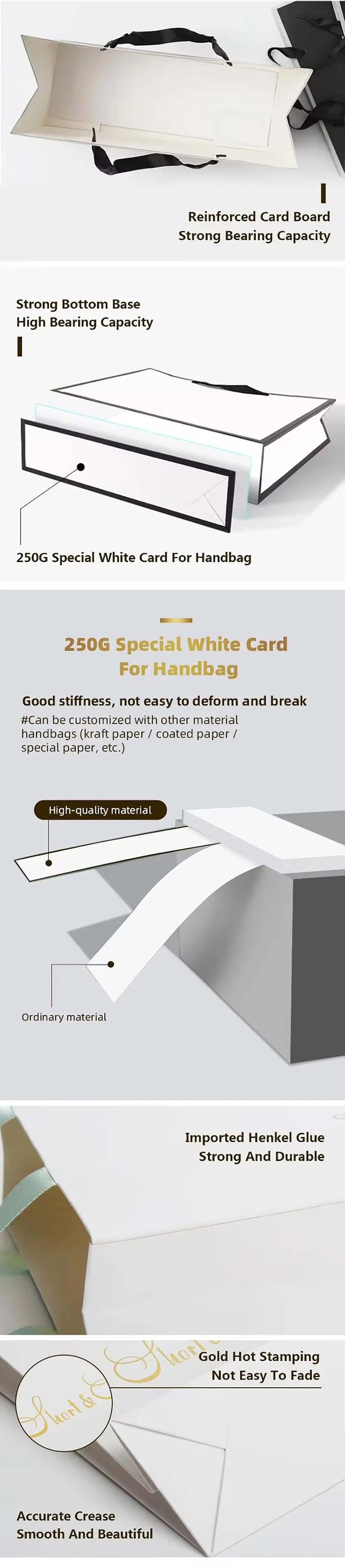 Sacos de presente de papel kraft personalizados para embalagem de compras