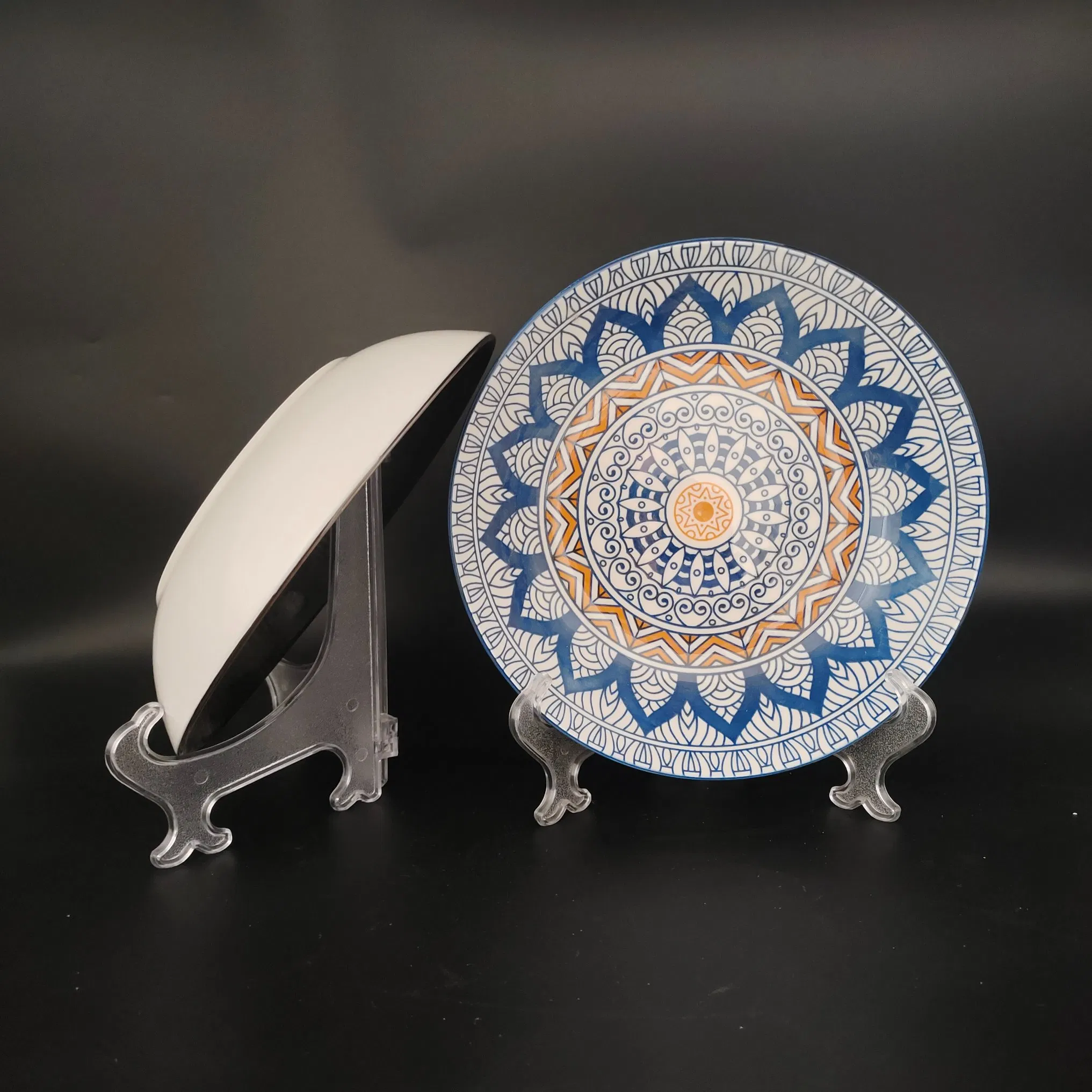 Conjunto de Pratos de Cerâmica Mandala Itens de Louça