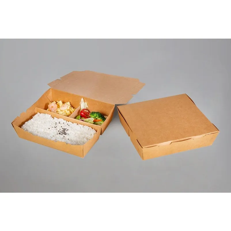 Caixa de Papel Kraft para Alimentos Segura para Micro-ondas