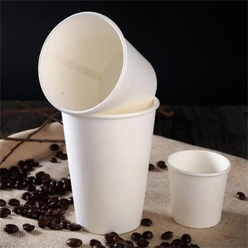 Fabricante Copos de Papel Descartáveis de Parede Simples para Bebidas Quentes e Frias