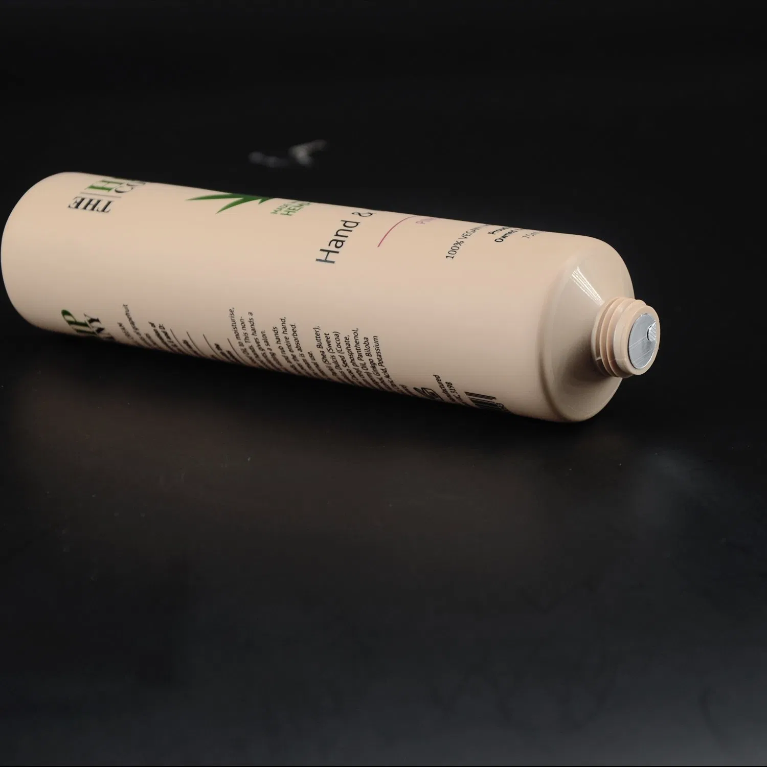 Tubo plástico vazio personalizado ecológico para creme facial e de mãos, embalagem cosmética macia com tampa flip