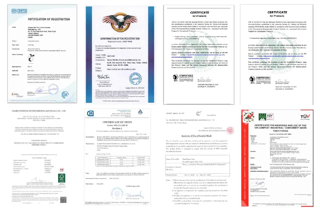 Certificados de Qualidade