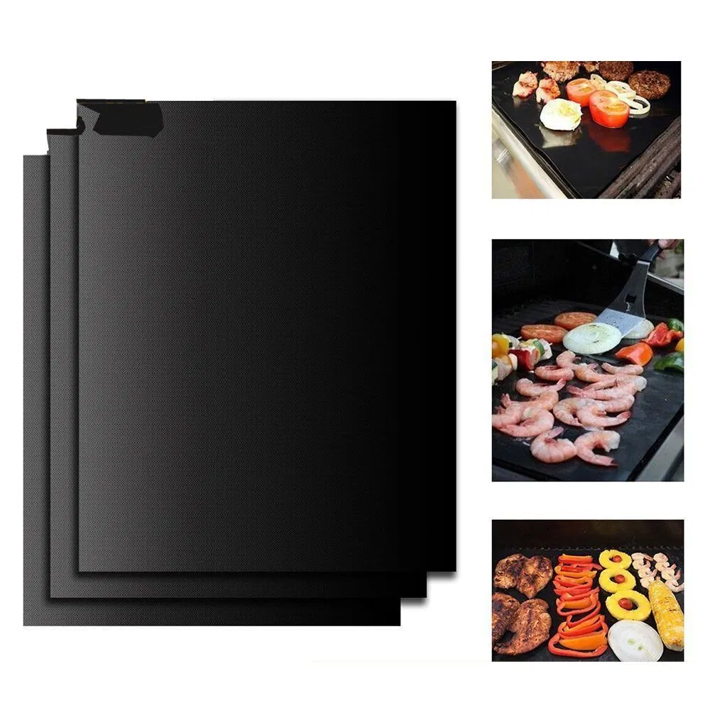Venda Quente Tapete de Silicone Preto FDA para Churrasco