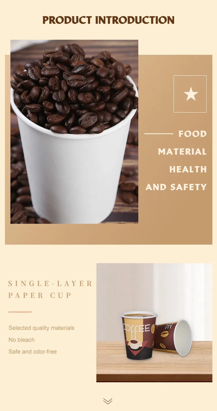 8-16oz Copo de Papel Descartável de Parede Dupla para Bebida Quente