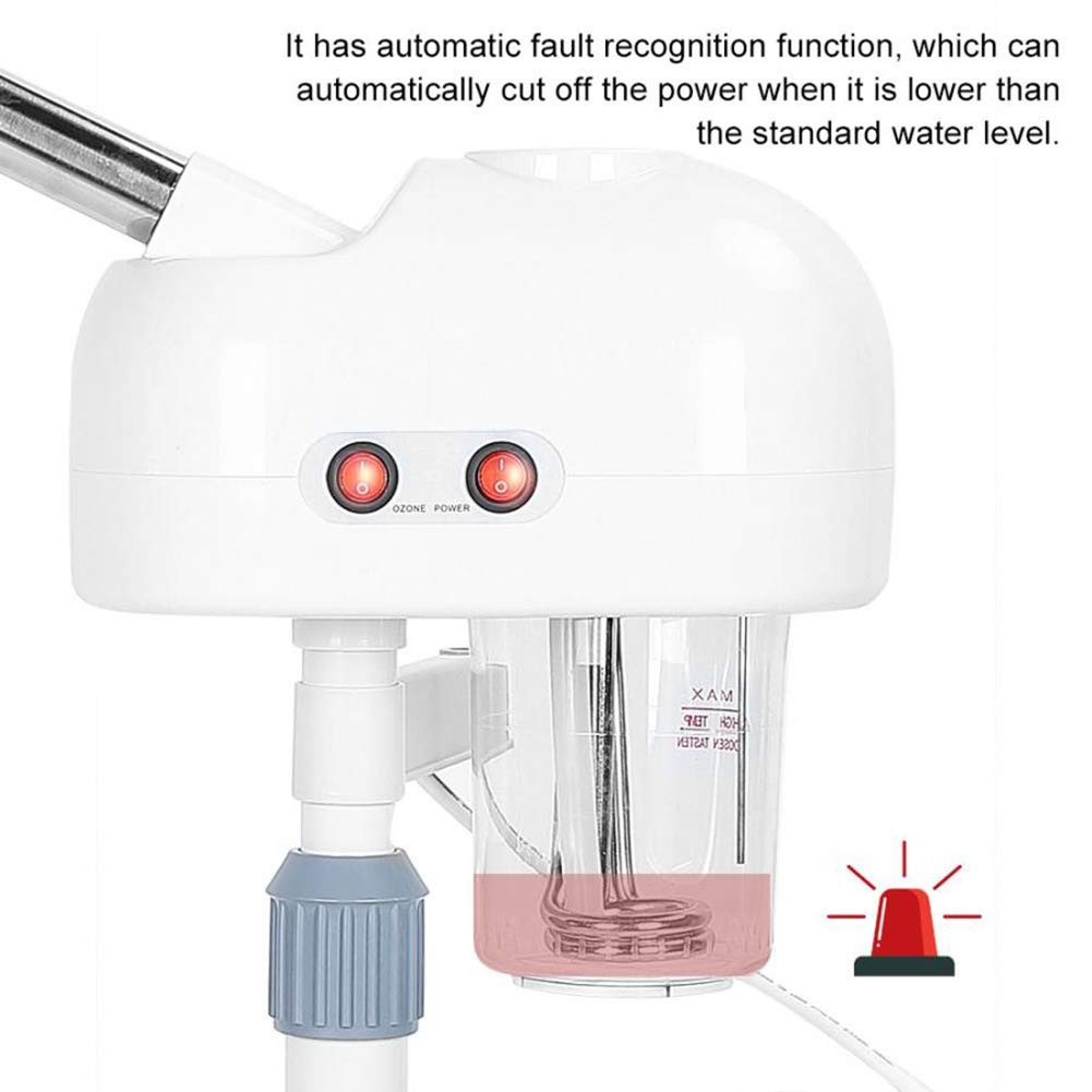 2 In 1 Hot And Cold Face Steamer With 5X Magnifying Lamp Light For Beauty Salon Spa Professional Vaporizer Ozone Facial Steamer