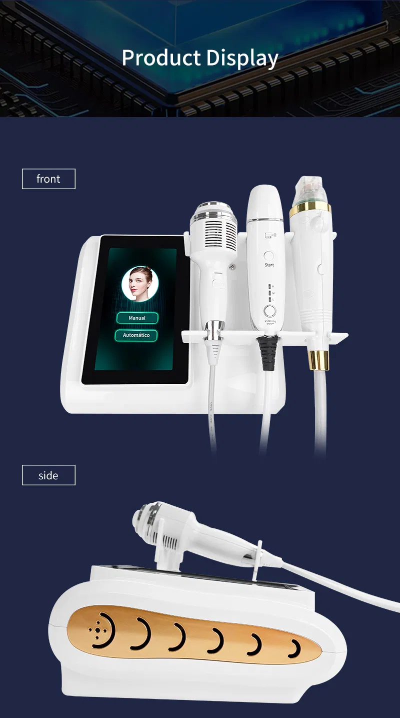 Gold RF-Hifu Microneedle 3-in-1 Facial Treatment Machine