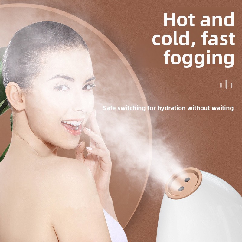 Household Steam Moisturizing Device Hot-and-cold Dual-spray Facial Steamer Intelligent Temperature Control Private Mold