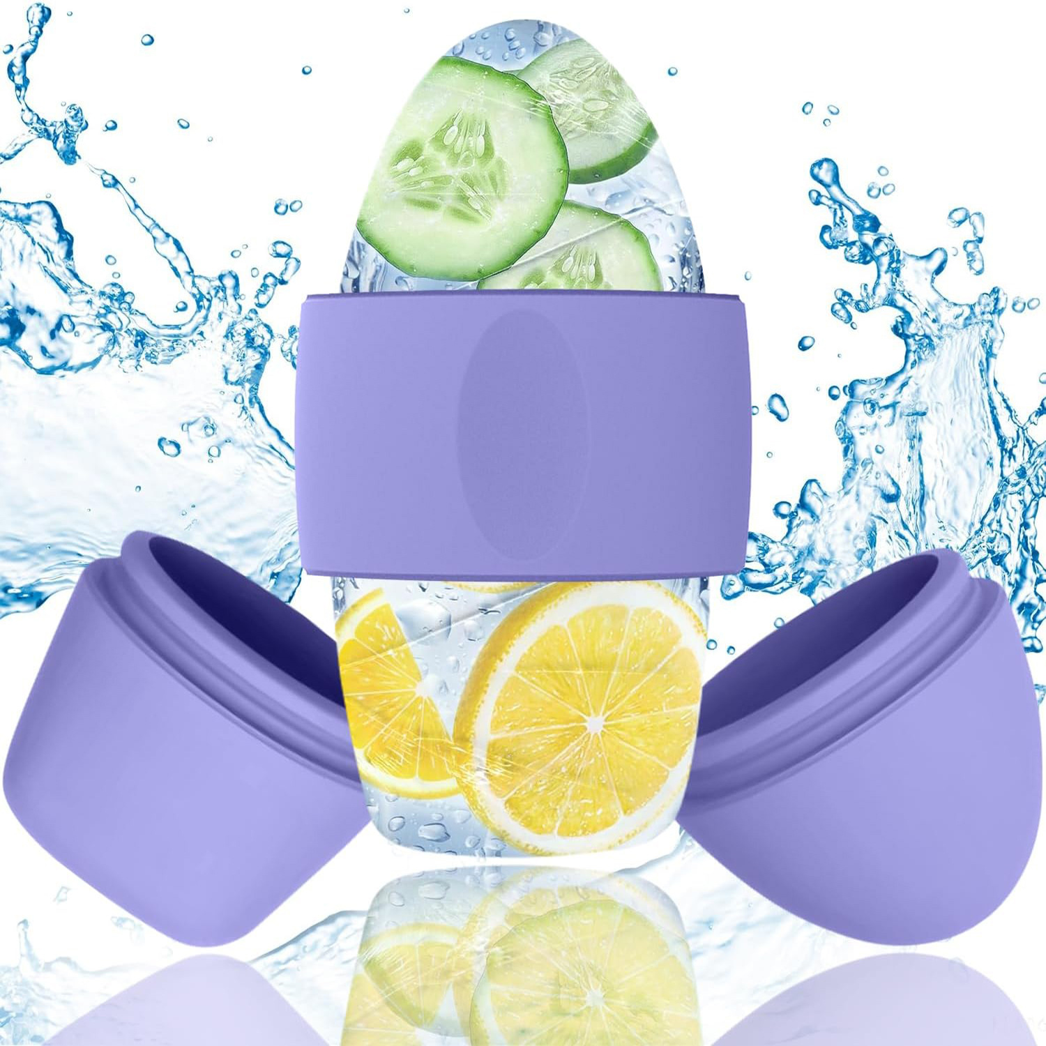 Small MOQ Facial Massage Reduce Swelling Puffiness AQUA Ice Globes for Face Eyes Cooling Cryotherapy