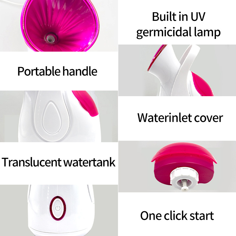 XBH 2026 Hot Selling 3 in 1 Facial Steamer Portable Professional Facial Steamer Steamer Facial at Home for Facial Deep Cleaning