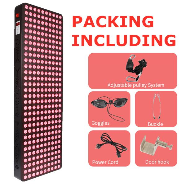 Rlttime High Power 1500W Full Body Dual Chip Photon LED Red Light Therapy Lamp Panel Skin Care Medical Grade Beauty Device
