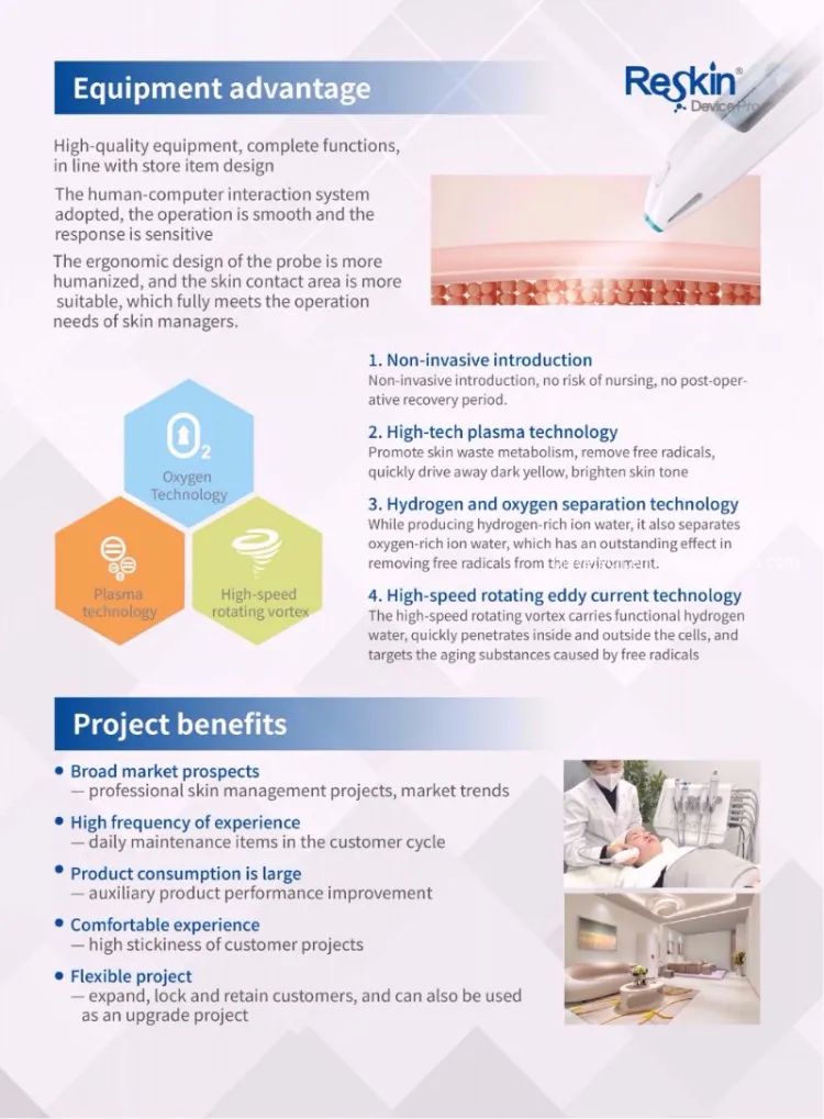 Hydro Facial Beauty Machine Handles details