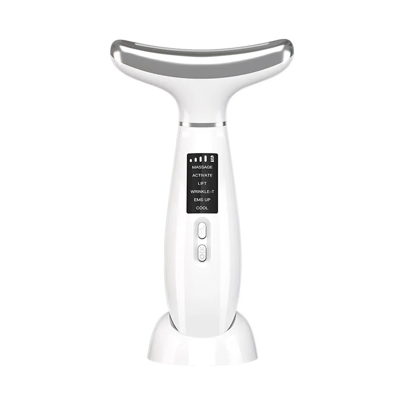 4 Colors LED Light Therapy Microcurrent Face Lifting Double Chin Removal Neck Beauty Device
