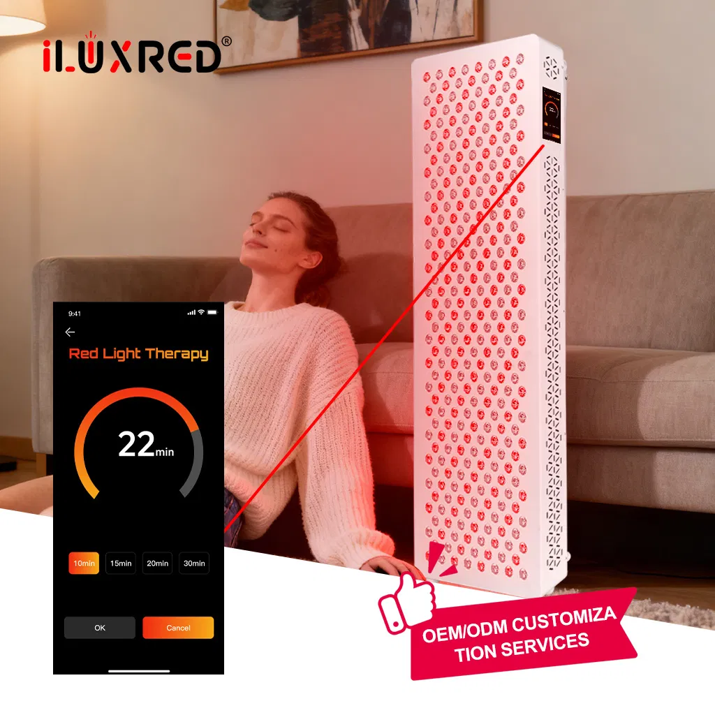 1500W Custom PDT Machine Phototherapy Device Infrared LED Red Light Therapy Sauna Panel Bed Device Handheld