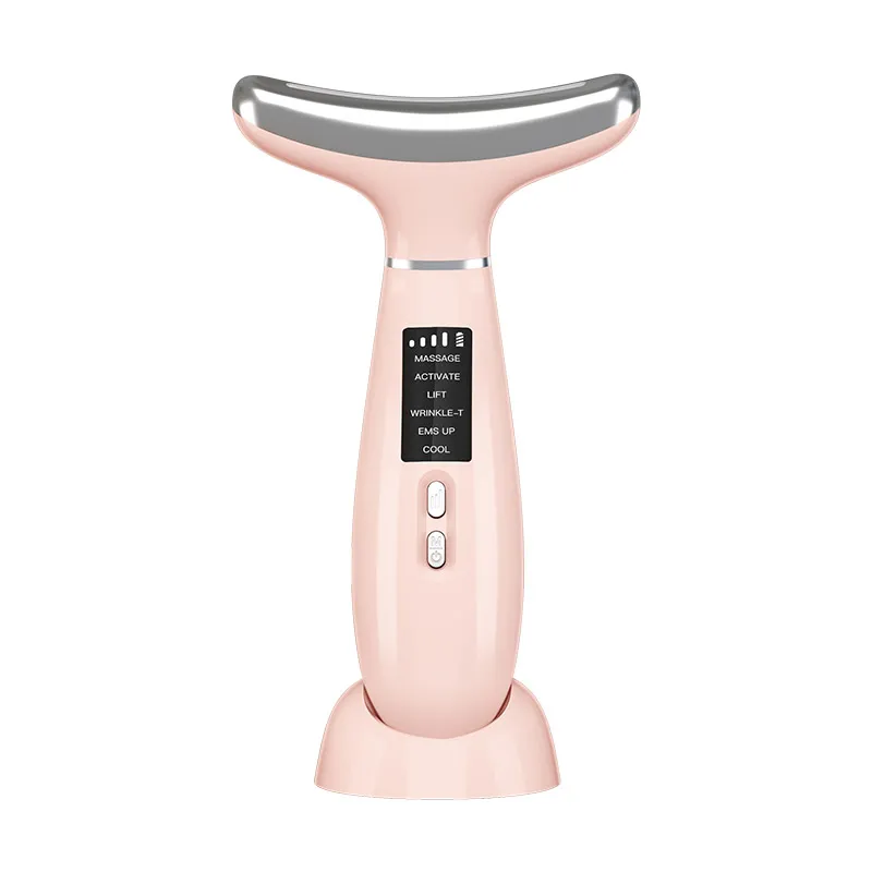 4 Colors LED Light Therapy Microcurrent Face Lifting Double Chin Removal Neck Beauty Device