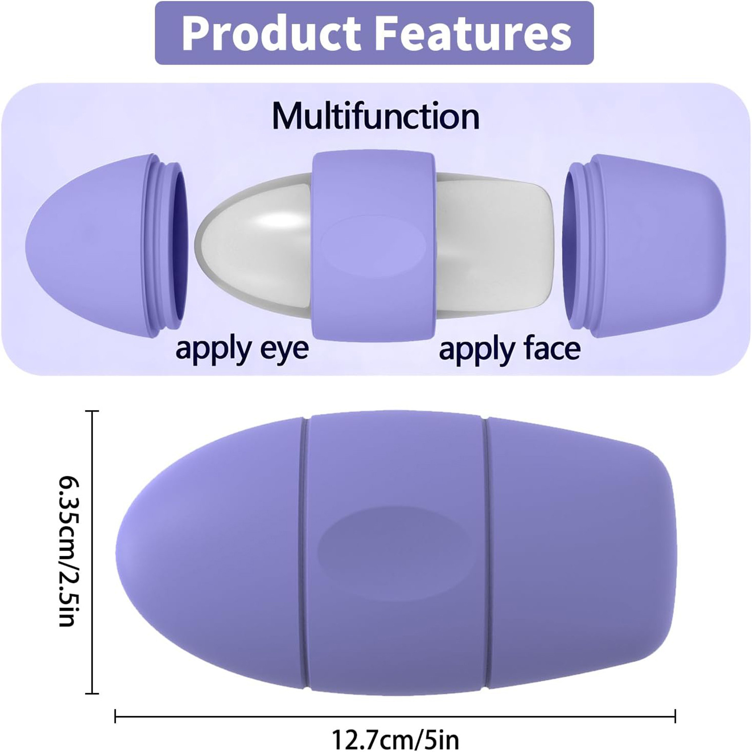 Small MOQ Facial Massage Reduce Swelling Puffiness AQUA Ice Globes for Face Eyes Cooling Cryotherapy