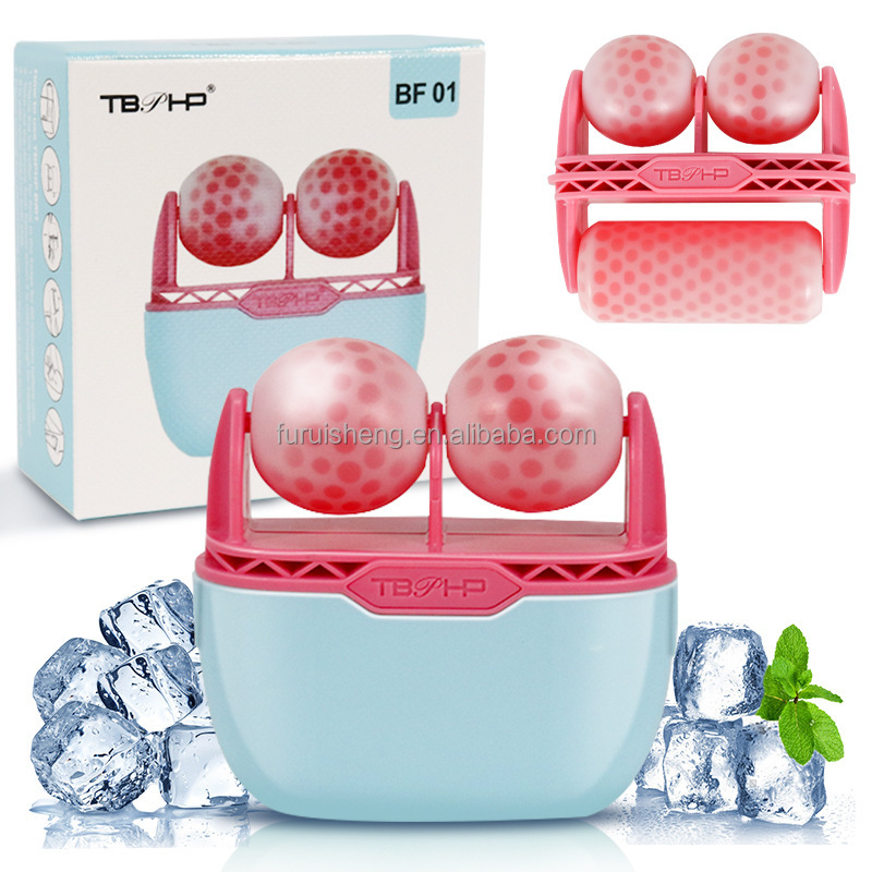 Double Head Cryotherapy Facial Roller Ice Roller Eye Body Massage Skin Cooling Tighten Depuffing Face Lift After Sun Sunburn