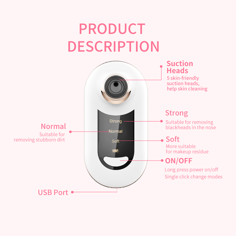 Electric Blackhead Remover Vacuum Description