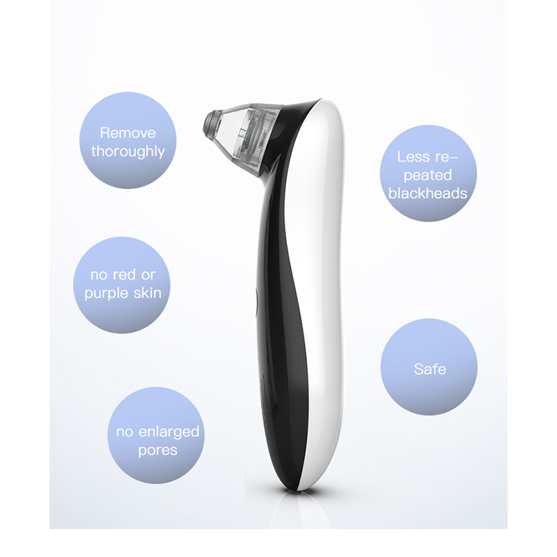 Custom Logo Electric Blackhead &amp; Acne Oil Remover Machine Vacuum Suction Face Pore Cleaner Facial Beauty Device US Plug