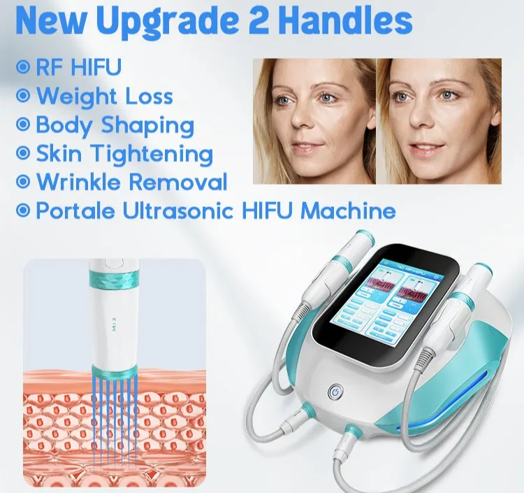 Hifu Facial Machine Improve Skin Roughness Face Lifting Remove Stretch Marks 7D RF Microneedling Hifu Machine