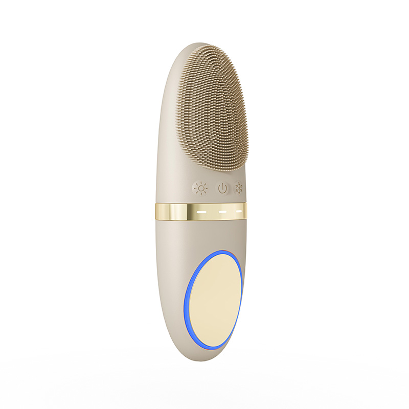 Wireless Sonic Skin Scrubber Vibration Deep Cleaning Exfoliating Waterproof Soft Silicone Face Washing Brush with Basic Edition