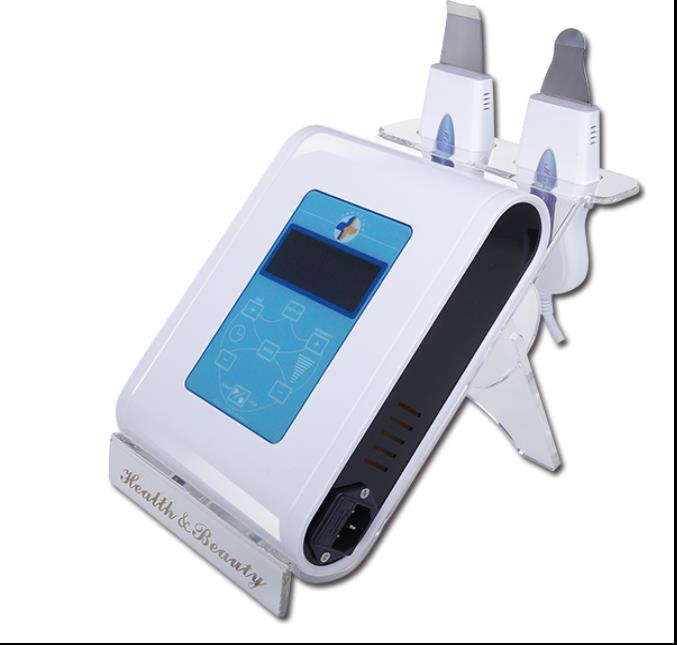 Portable Double Heads Ultrasonic Skin Scrubber for Remove Dirt Blackhead