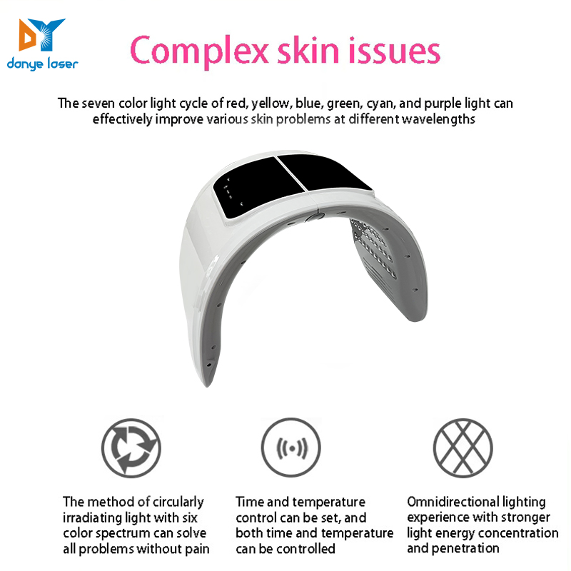 Effective Face Beauty 7 Colors LED Facial Mask LED Light Therapy Device