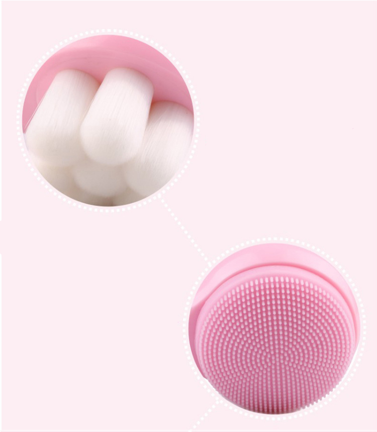 New Design Portable Reusable Double-sided 2 In 1 Remover Blackhead Deep Clean Pore Wash Brush Manual Face Cleansing Brush