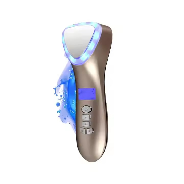 Portable Skin Tightening LED Light Therapy Vibration Massager Hot and Cold Facial Device