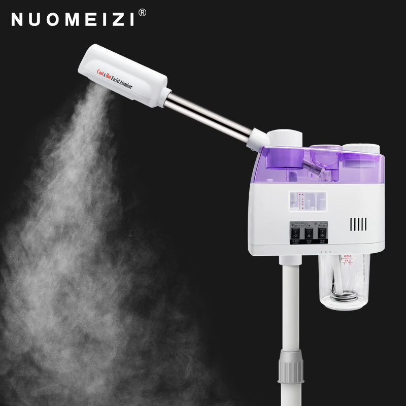 Wholesale Professional Hot &amp; Cold Facial Steamer Ozone Vaporizer Face Sprar Steam Machine Skin Moisturizer Deep Cleaning Beauty
