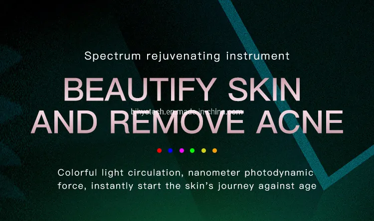 Professional 8 Colors PDT LED Bio Red Light Therapy Facial Anti-Wrinkle Skin Rejuvenation Beauty Device with CE