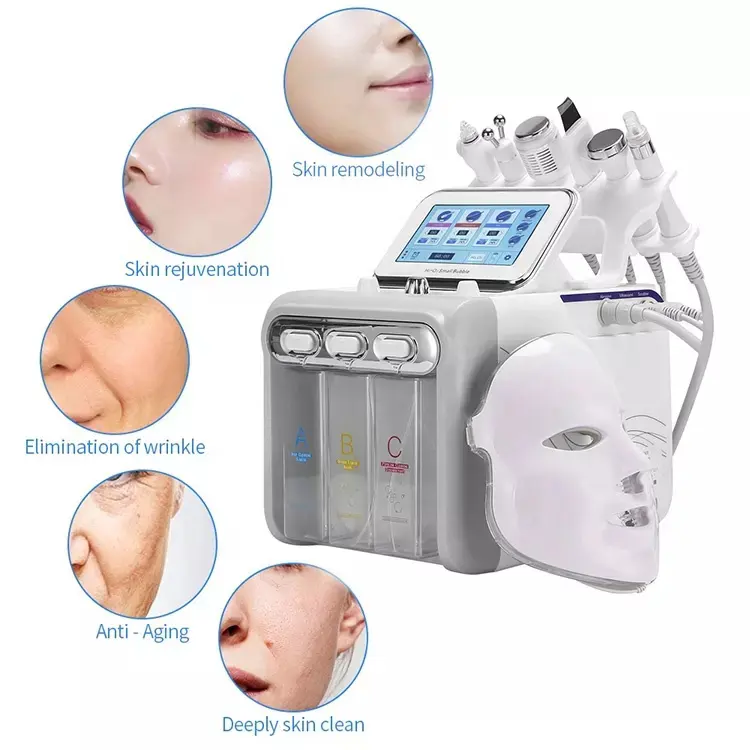Factory Direct 7 In 1 Hydro Dermabrasion Aqua Peel Oxygen Bubble Skin Rejuvenation Lifting Machine For Spa
