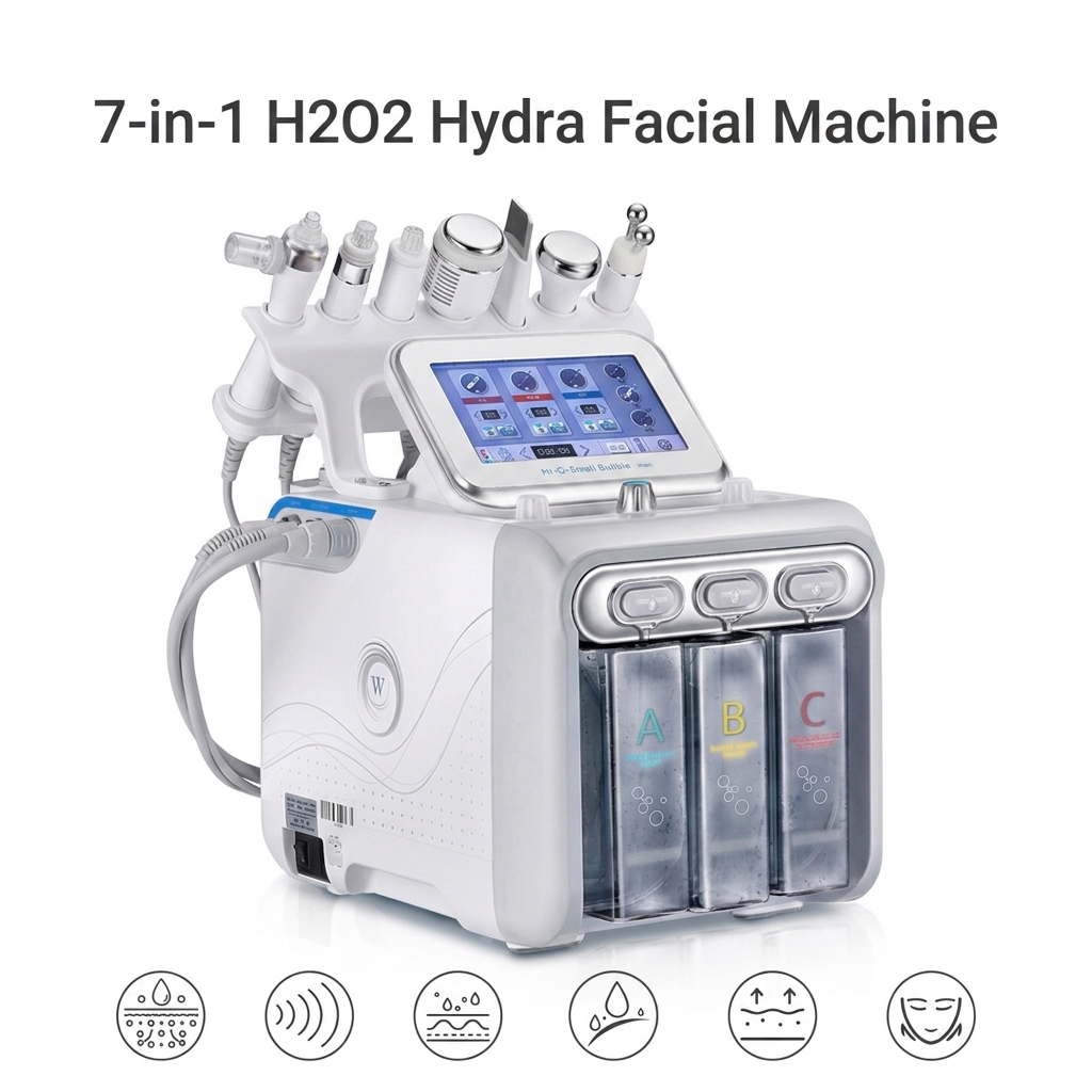Factory Direct 7 In 1 Hydro Dermabrasion Aqua Peel Oxygen Bubble Skin Rejuvenation Lifting Machine For Spa