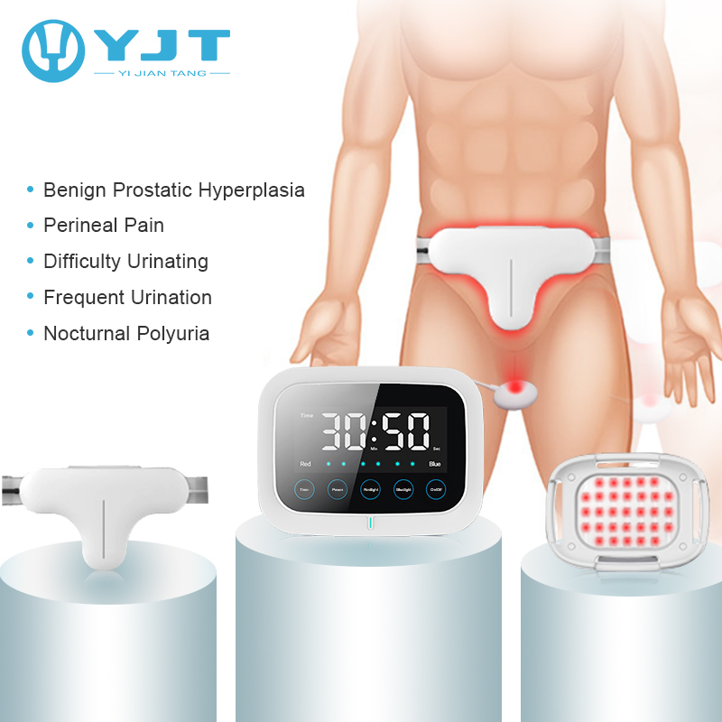 Male Prostatitis Prostate Treatment Portable Physical Therapy LED Photon Therapy Blue and Red Light Therapy Device