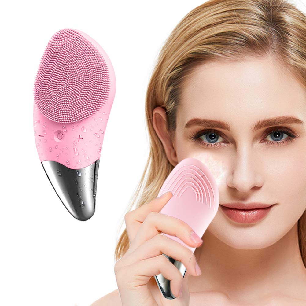 22 Mini Electric Rechargeable Vibrating Deep Cleansing Sonic Silicone Facial Cleansing Brush