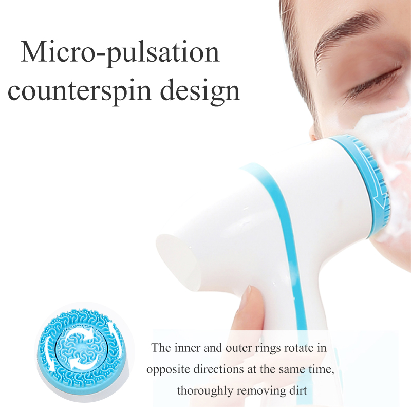 Electric Facial Cleaner Face Cleansing Brush Wash Spa Skin Care Massage Blackhead Cleaning Facial Tools