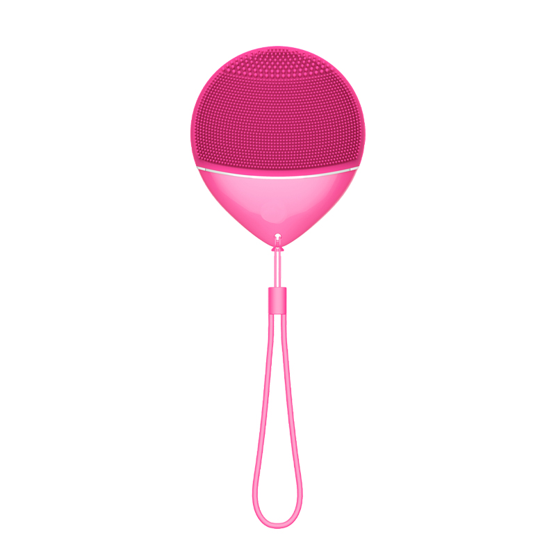 Portable IPX6 Sonic Electric Facial Cleansing Brush Rechargeable Silicone Face Scrubber Massager Universal 5 Frequency