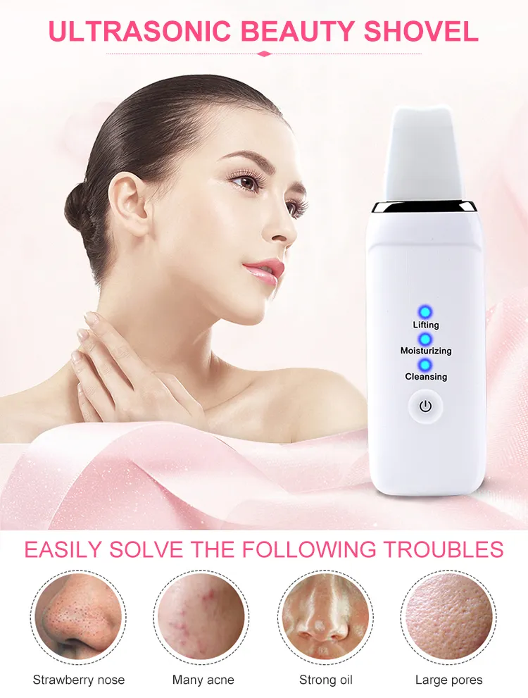 24kHz Ultrasonic Ion Interaction Skin Rejuvenation Skin Scrubber