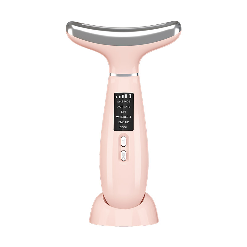 4 Colors LED Light Therapy Microcurrent Face Lifting Double Chin Removal Neck Beauty Device