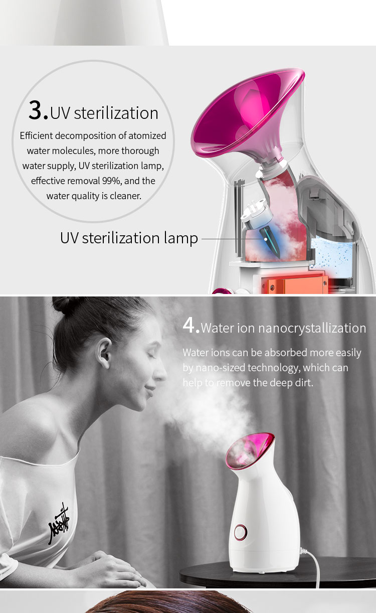Nano Ionic Hot Mist Face Steamer Product View 6