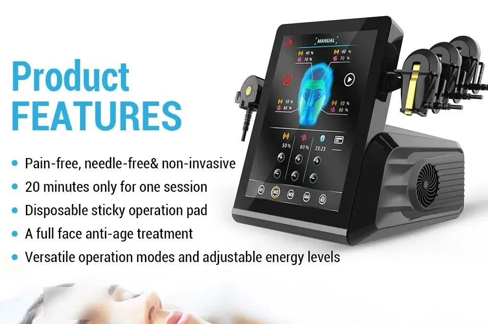 RF EMS Care Face Lifting Electric Massage Facial Muscle Sculpting Machine