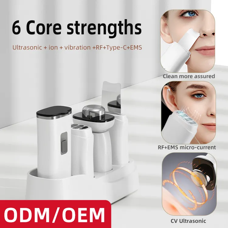 Multifunctional Skin Care Device Set Ultrasonic Skin Scrubber