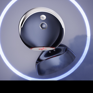 New Arrival Mini Design Waterproof Micro Current Face Lifting Electric EMS Stamp RF Beauty Device with USB Charging Base