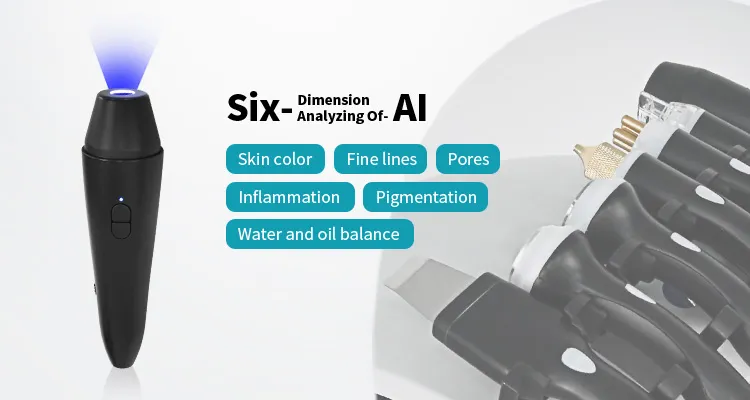7 in 1 Hydrodermabrasion Facial Machine Skin Scrubber RF Tightening Oxygen Spray Skin Rejuvenation with Ai Analyzer